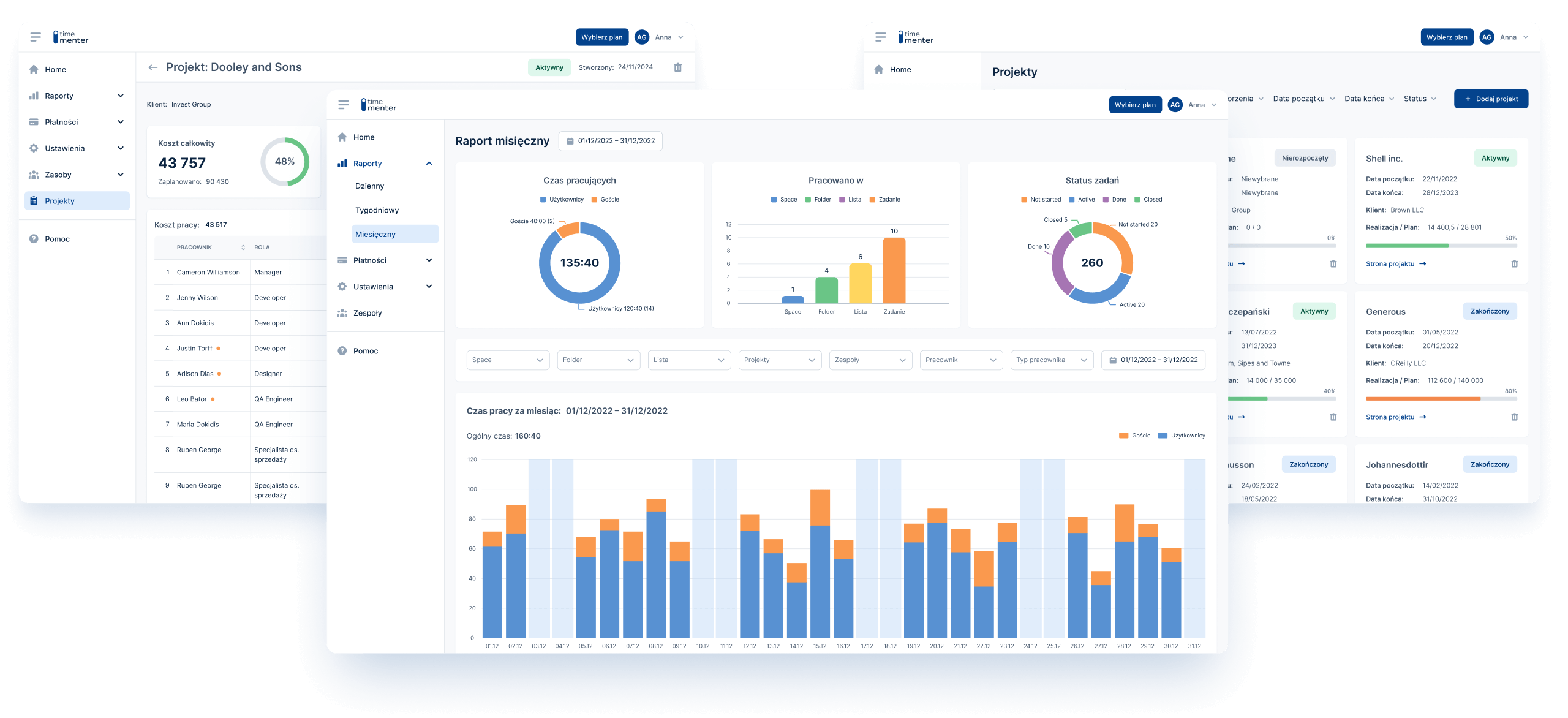 Monitoruj Czas Pracy i Rentowność Projektów | Timementer